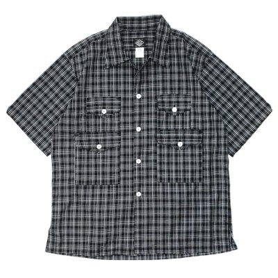 画像1: Post O'Alls（ポストオーバーオールズ）Town&Country HAVANA（タウン＆カントリーハバナ）"Cotton broadcloth check" / Black（ブラック）