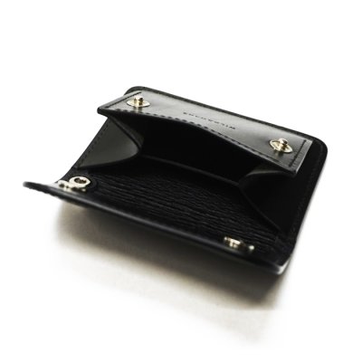 画像6: WILD SWANS（ワイルドスワンズ）TONGUE(EYELET)（タング アイレット）マルチコインケース"サドルプルアップ"/Black（ブラック）
