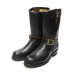 画像1: Y'2 LEATHER（ワイツーレザー）ENGINEERE BOOTS（エンジニアブーツ）"ECO HORSE TEA-CORE" / Black（ブラック） (1)