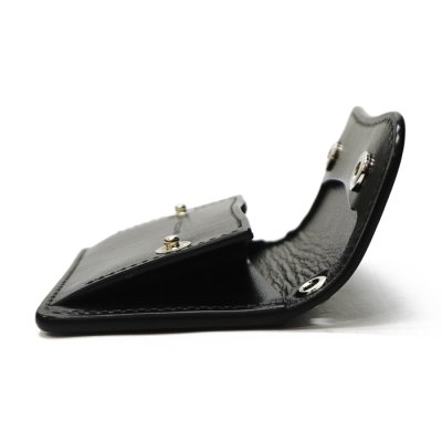 画像4: WILD SWANS（ワイルドスワンズ）TONGUE(EYELET)（タング アイレット）マルチコインケース"サドルプルアップ"/Black（ブラック）