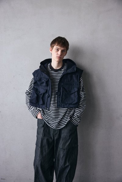 画像11: MODMNT（モドメント）PHOTGRAPHER JKT（フォトグラファージャケット）"VENTONE・後染めOX" / Navy（ネイビー）