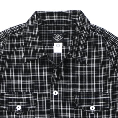 画像3: Post O'Alls（ポストオーバーオールズ）Town&Country HAVANA（タウン＆カントリーハバナ）"Cotton broadcloth check" / Black（ブラック）