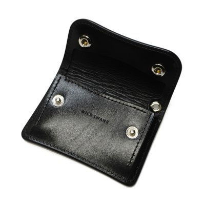 画像5: WILD SWANS（ワイルドスワンズ）TONGUE(EYELET)（タング アイレット）マルチコインケース"サドルプルアップ"/Black（ブラック）