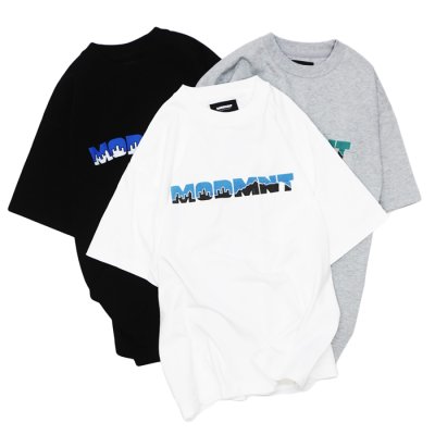 画像1: MODMNT（モドメント） MODMNT LOGO TEE（モドメントロゴTシャツ） / White（ホワイト）・Gray（グレー）・Black（ブラック）