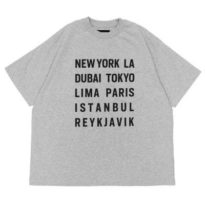 画像3: MODMNT（モドメント） TOUR CITIES TEE（ツアーシティーズTシャツ） / White（ホワイト）・Gray（グレー）・Black（ブラック）