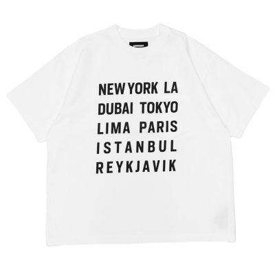 画像2: MODMNT（モドメント） TOUR CITIES TEE（ツアーシティーズTシャツ） / White（ホワイト）・Gray（グレー）・Black（ブラック）