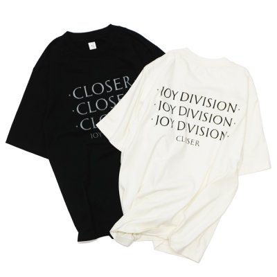 画像1: blurhms ROOTSTOCK（ブラームスルーツストック）Print Tee STANDARD（プリントTシャツ"スタンダード"）"JD CLOSER CLOSER CLOSER" / Ivory（アイボリー）・InkBlack（インクブラック）