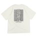画像3: blurhms ROOTSTOCK（ブラームスルーツストック）Print Tee STANDARD（プリントTシャツ"スタンダード"）"JD UNKNOWN PLEASURES" / Ivory（アイボリー）Ink Black（インクブラック） (3)