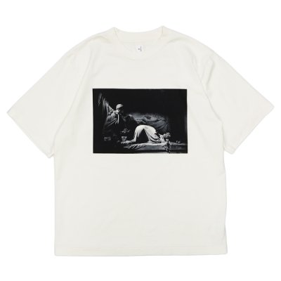 画像1: blurhms ROOTSTOCK（ブラームスルーツストック）Print Tee STANDARD（プリントTシャツ"スタンダード"）"JD CLOSER Photo" / Ivory（アイボリー）