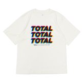 blurhms ROOTSTOCK（ブラームスルーツストック）Print Tee STANDARD（プリントTシャツ"スタンダード"）"JD TOTAL TOTAL TOTAL" / Ivory（アイボリー）