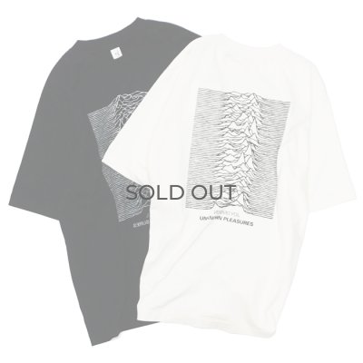 画像1: blurhms ROOTSTOCK（ブラームスルーツストック）Print Tee STANDARD（プリントTシャツ"スタンダード"）"JD UNKNOWN PLEASURES" / Ivory（アイボリー）Ink Black（インクブラック）