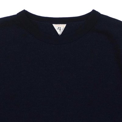 画像3: FilMelange（フィルメランジェ）CASEY（ケイシー）"畦編みニットソー" / Navy Melange（ネイビーメランジェ）