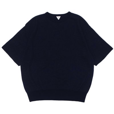 画像1: FilMelange（フィルメランジェ）CASEY（ケイシー）"畦編みニットソー" / Navy Melange（ネイビーメランジェ）