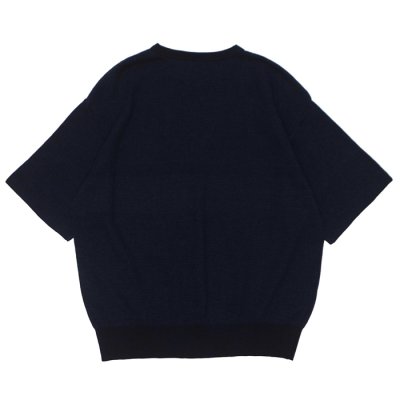 画像2: FilMelange（フィルメランジェ）CASEY（ケイシー）"畦編みニットソー" / Navy Melange（ネイビーメランジェ）