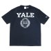 画像1: Champion（チャンピオン）T1011 US Print T-Shirt・Made in USA（ティーテンイレブンUSプリントTシャツ）"YALE" / Navy（ネイビー） (1)