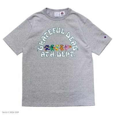 画像2: Champion（チャンピオン）T1011 US Print T-Shirt・Made in USA（ティーテンイレブンUSプリントTシャツ）"Grateful Dead" / White（ホワイト）・Silver Gray（シルバーグレー）