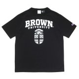 Champion（チャンピオン）T1011 US Print T-Shirt・Made in USA（ティーテンイレブンUSプリントTシャツ）"BROWN Univ" / Black（ブラック）