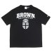 画像1: Champion（チャンピオン）T1011 US Print T-Shirt・Made in USA（ティーテンイレブンUSプリントTシャツ）"BROWN Univ" / Black（ブラック） (1)