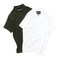 Barbour（バブアー）Barbour Logo Sports Polo Shirt （バブアーロゴスポーツポロシャツ） / White（ホワイト）・Olive（オリーブ）