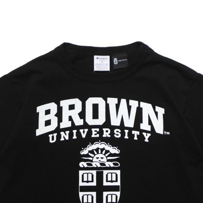 画像3: Champion（チャンピオン）T1011 US Print T-Shirt・Made in USA（ティーテンイレブンUSプリントTシャツ）"BROWN Univ" / Black（ブラック）