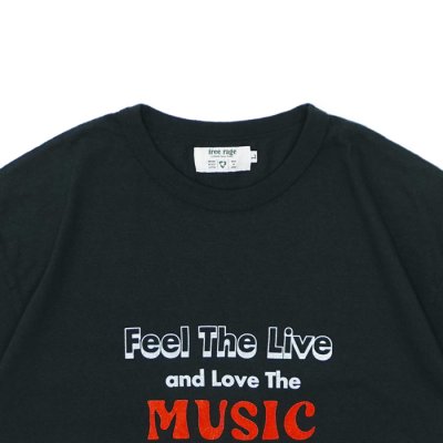 画像5: free rage（フリーレイジ）リサイクルコットンプリントTee "Music" / White（ホワイト）・Sumi（スミクロ）