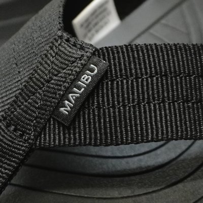 画像6: MALIBU SANDALS（マリブサンダルズ）SURFRIDER（サーフライダー）"POLYESTER" / Black×Black（ブラック×ブラック）
