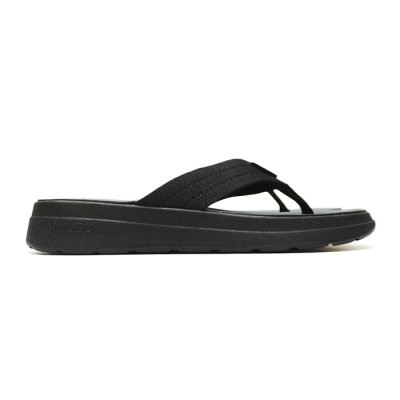 画像1: MALIBU SANDALS（マリブサンダルズ）SURFRIDER（サーフライダー）"POLYESTER" / Black×Black（ブラック×ブラック）