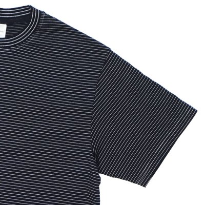 画像6: Yonetomi NEW BASIC（ヨネトミニューベーシック）GARMENT DYE BORDER T-SHIRT（ガーメントダイボーダーTシャツ）/ D,Gray×Gray（ダークグレー×グレー）・Black Navy×White（ブラックネイビー×ホワイト）