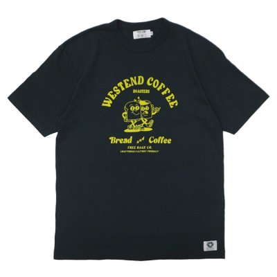 画像3: free rage（フリーレイジ）リサイクルコットンプリントTee "Bread and Coffee" / White（ホワイト）・Sumi（スミクロ）