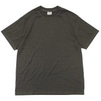 ＜30%OFF＞Yonetomi NEW BASIC（ヨネトミニューベーシック）GARMENT DYE BORDER T-SHIRT（ガーメントダイボーダーTシャツ）/ D,Gray×Gray（ダークグレー×グレー）※サイズ2のみ