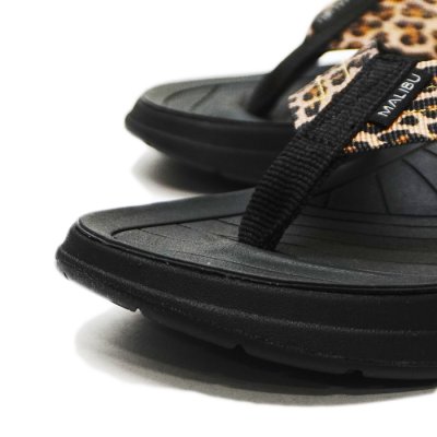 画像5: MALIBU SANDALS（マリブサンダルズ）SURFRIDER（サーフライダー）"POLYESTER" / Leopard×Black（レオパード×ブラック）