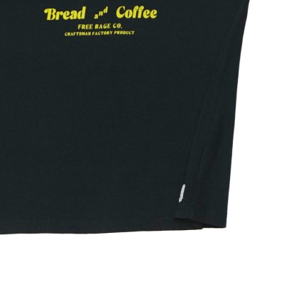 画像6: free rage（フリーレイジ）リサイクルコットンプリントTee "Bread and Coffee" / White（ホワイト）・Sumi（スミクロ）