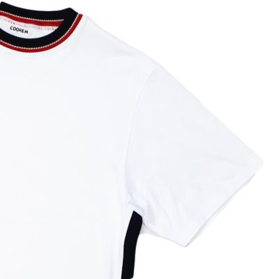 画像5: COOHEM（コーヘン）KNIT SIDELINE T-SHIRT（ニットサイドラインTシャツ）/ White（ホワイト）