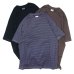 画像1: Yonetomi NEW BASIC（ヨネトミニューベーシック）GARMENT DYE BORDER T-SHIRT（ガーメントダイボーダーTシャツ）/ 3Color（全3色展開） (1)