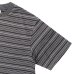 画像4: Yonetomi NEW BASIC（ヨネトミニューベーシック）GARMENT DYE RANDOM BOREDER T-SHIRT（ガーメントダイランダムボーダーTシャツ）/ Gray（グレー） (4)