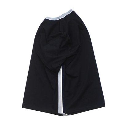 画像3: COOHEM（コーヘン）KNIT SIDELINE T-SHIRT（ニットサイドラインTシャツ）/ Black（ブラック）