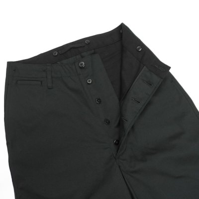 画像4: Nigel Cabourn（ナイジェル・ケーボン）NEW BASIC CHINO PANT（ニューベーシックチノパンツ）"WEST POINT" / Black（ブラック）【裾上げ無料】
