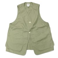 Post O'Alls（ポストオーバーオールズ）DEE Vest（ディー・ベスト）"Hemp Cotton Poplin" / Sage（セージ）※Mサイズのみ
