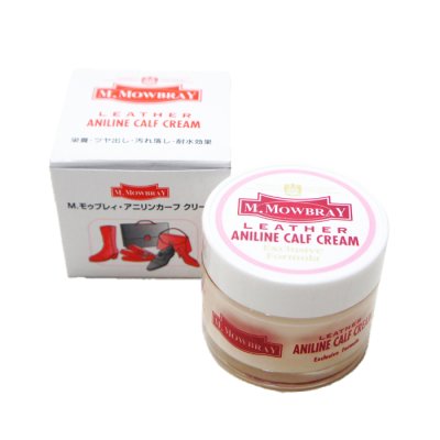 画像1: M.MOWBRAY（M.モゥブレィ）ANILINE CALF CREAM（アニリンカーフクリーム）