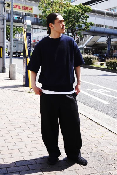 画像9: FilMelange（フィルメランジェ）CASEY（ケイシー）"畦編みニットソー" / Navy Melange（ネイビーメランジェ）