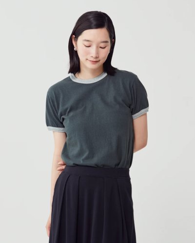 画像11: FilMelange（フィルメランジェ）EMMA（エマ）"ヴィンテージ天竺"  / Lime Yellow（ライムイエロー）・Charcoal Khaki（チャコールカーキ）