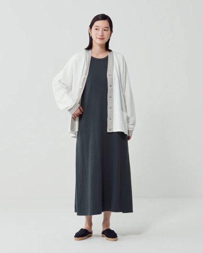 画像10: FilMelange（フィルメランジェ）ELAIZA（エライザ）"ヴィンテージ天竺"  / Deep Blue（ディープブルー）・Charcoal Khaki（チャコールカーキ）