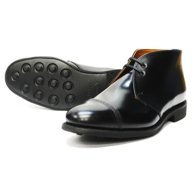 画像3: SANDERS（サンダース）Military 2Tie Chukka Boot（ミリタリー2タイチャッカブーツ）"Polished Leather" / Black（ブラック）