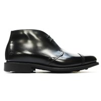 SANDERS（サンダース）Military 2Tie Chukka Boot（ミリタリー2タイチャッカブーツ）"Polished Leather" / Black（ブラック）