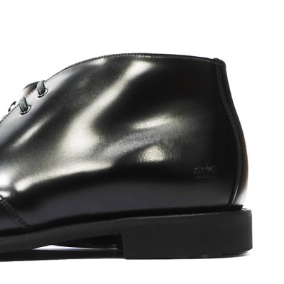画像5: SANDERS（サンダース）Military 2Tie Chukka Boot（ミリタリー2タイチャッカブーツ）"Polished Leather" / Black（ブラック）