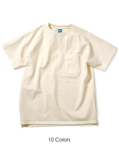 画像1: Good On（グッドオン）Short Sleeve Heavy Raglan Pocket Tee（ショートスリーブヘビーラグランポケットTシャツ）"Washed" / 10 Colors（全10色展開）