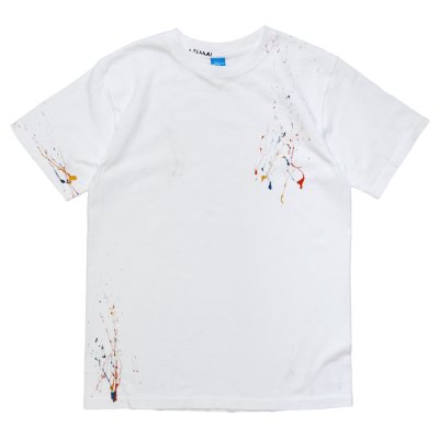画像2: Good On（グッドオン）Hand Print Short Sleeve Crew Neck Tee（ハンドプリントショートスリーブクルーネックTシャツ）"KOUHEI TERRAI" / White（ホワイト）・Black（ブラック）