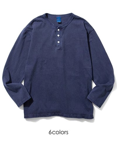 画像1: Good On（グッドオン）Long Sleeve Henley Neck Tee（ロングスリーブヘンリーネックTシャツ）/ 6colors（全6色展開）