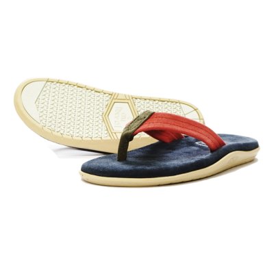 画像3: ISLAND SLIPPER（アイランドスリッパ）PT203 (スエードレザートングサンダル) "Suede" / Fuchsia×Olive×Navy（フーシャ×オリーブ×ネイビー）