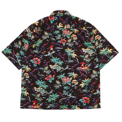 画像2: BARNS OUTFITTERS （バーンズアウトフィッターズ） ALOHA SHIRT （アロハシャツ）/ Brown（ブラウン）